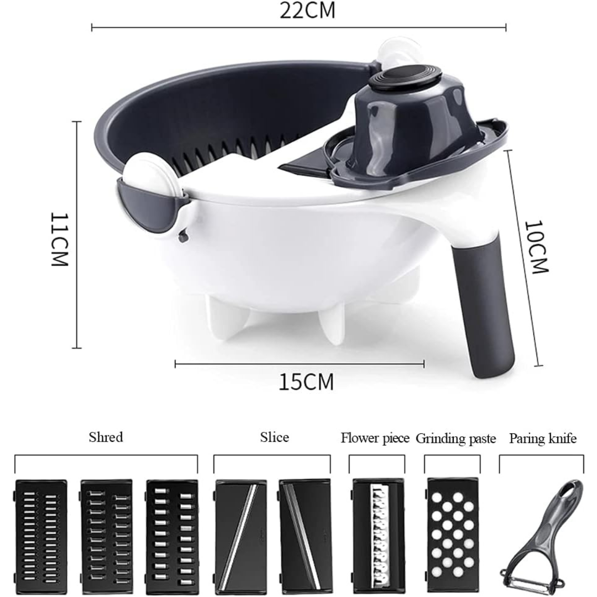 Bowl con Colador + Cortador Pro